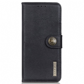 Folio Deksel Til Xiaomi Redmi Note 11 / 11S Imitert Skinn Khazneh