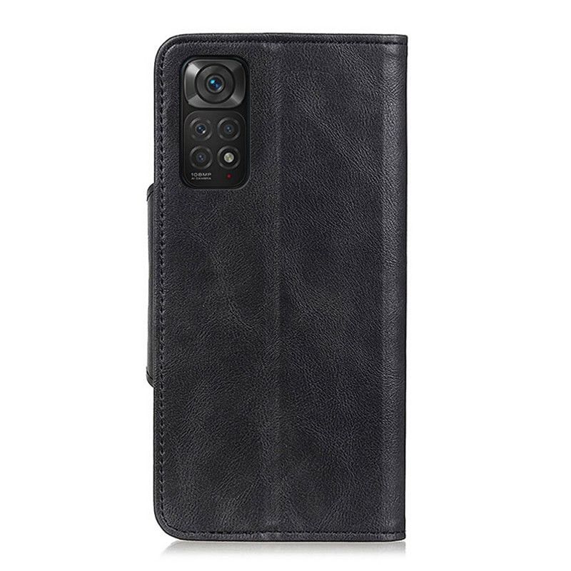 Lærdeksel Til Xiaomi Redmi Note 11 / 11S Faux Skinnknapp