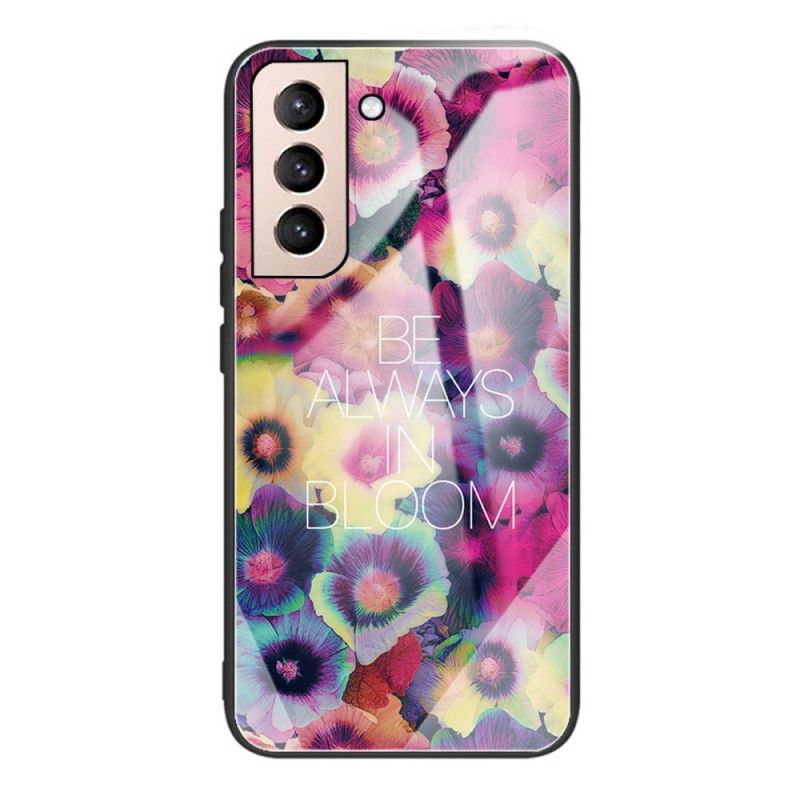 Deksel Til Samsung Galaxy S22 Plus 5G Be Always In Bloom Herdet Glass