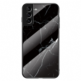 Deksel Til Samsung Galaxy S22 Plus 5G Marmorfarger Herdet Glass
