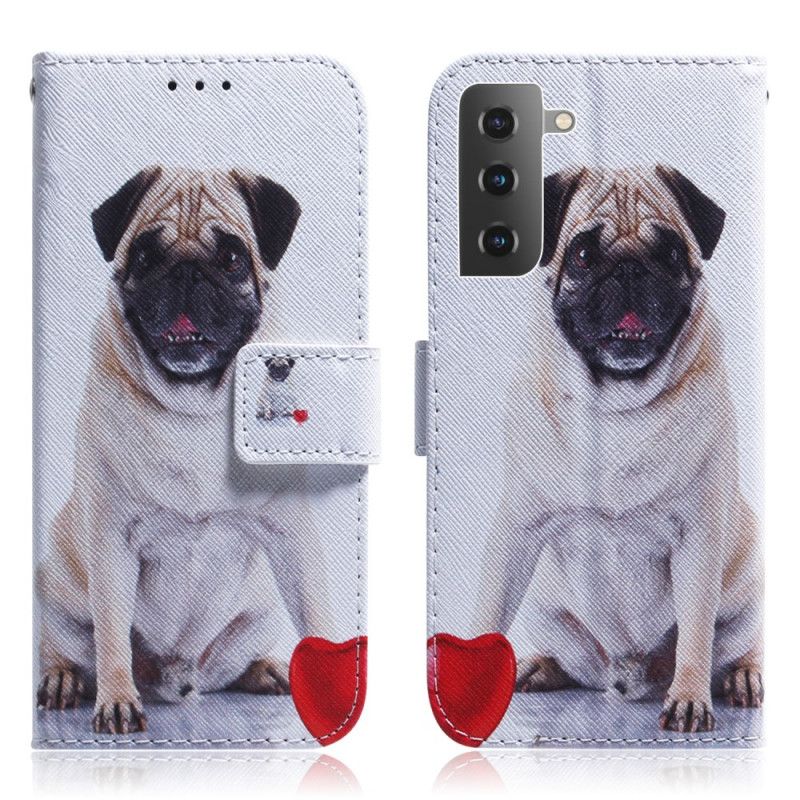 Folio Deksel Til Samsung Galaxy S22 Plus 5G Pug Dog