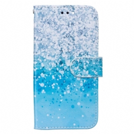 Lærdeksel Til Samsung Galaxy S22 Plus 5G Blå Glittergradient
