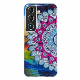 Mobildeksel Til Samsung Galaxy S22 Plus 5G Fluorescerende Blomsterserie