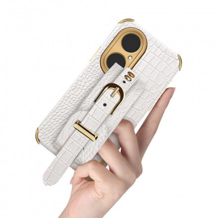Deksel Til Huawei P50 Pro Croc-armbånd
