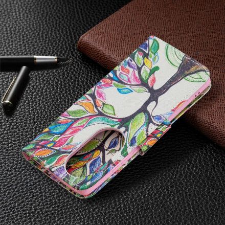 Folio Deksel Til Huawei P50 Pro Farget Tre
