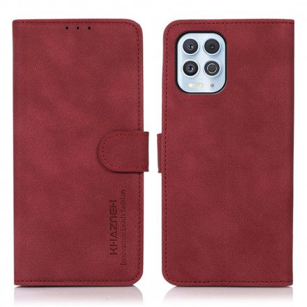 Lærdeksel Til Moto G100 Khazneh Teksturert Skinneffekt