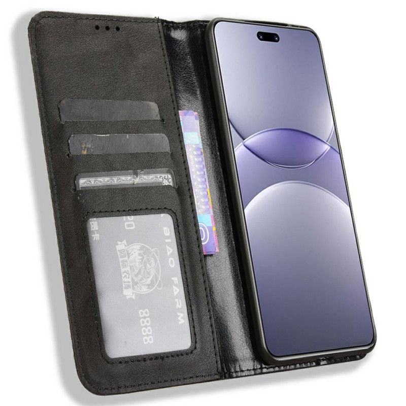 Folio Deksel Lær Huawei Nova 13 Pro Mobildeksel Vintage Kant