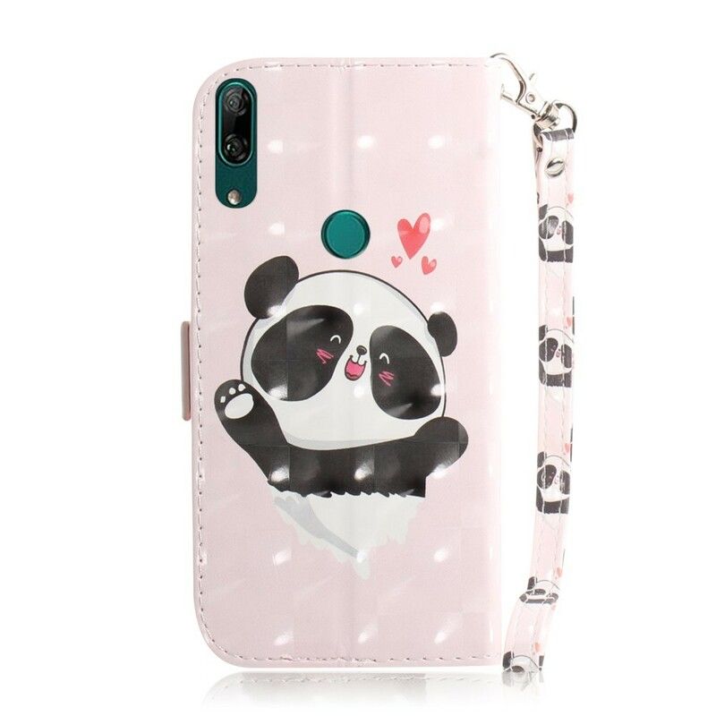 Folio Deksel Til Huawei P Smart Z / Honor 9X Med Kjede Thong Panda Love