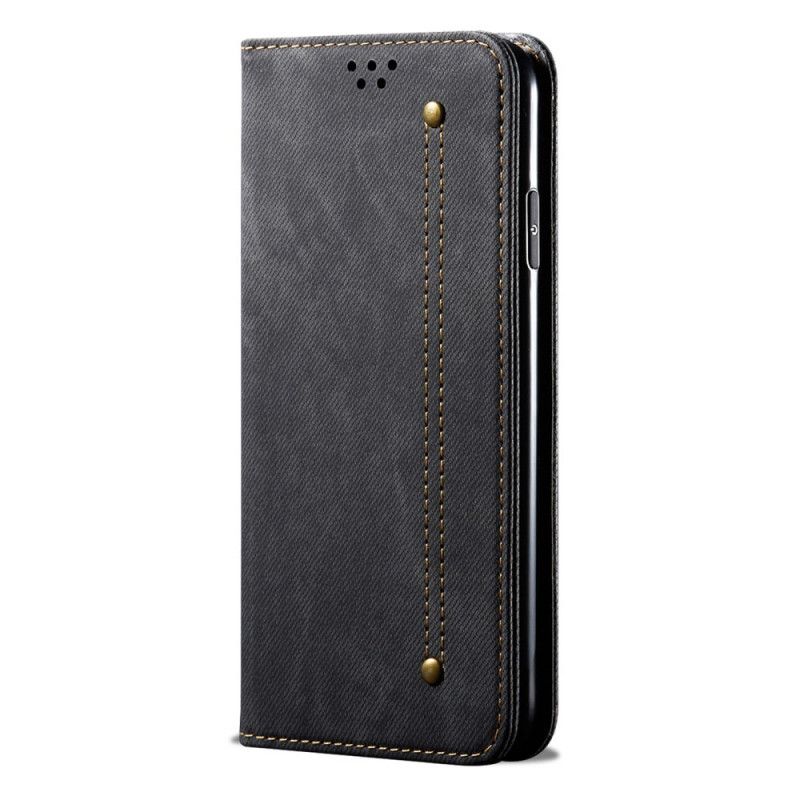 Beskyttelse Deksel Til Realme 9i Folio Deksel Denimstoff