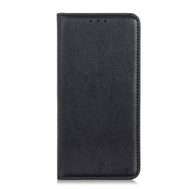 Beskyttelse Deksel Til Realme 9i Folio Deksel Litchi Texture Split Leather