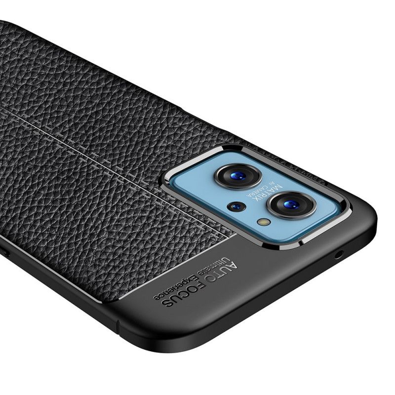 Deksel Til Realme 9i Dobbellinje Litchi-skinneffekt