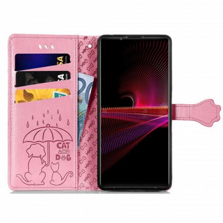 Folio Deksel Til Sony Xperia 1 III Animerte Dyr