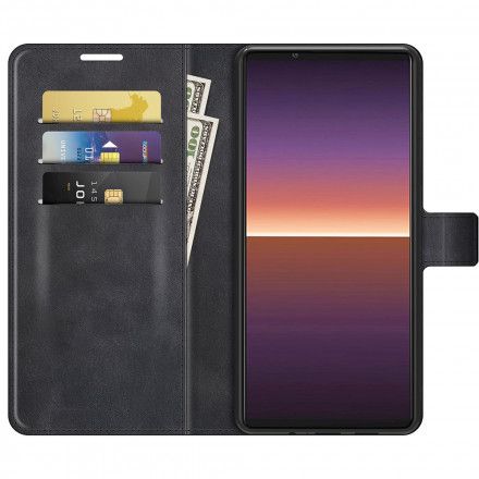 Folio Deksel Til Sony Xperia 1 III Ekstremt Slank Skinneffekt