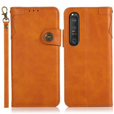 Folio Deksel Til Sony Xperia 1 III Khazneh Magnetisk Knapp