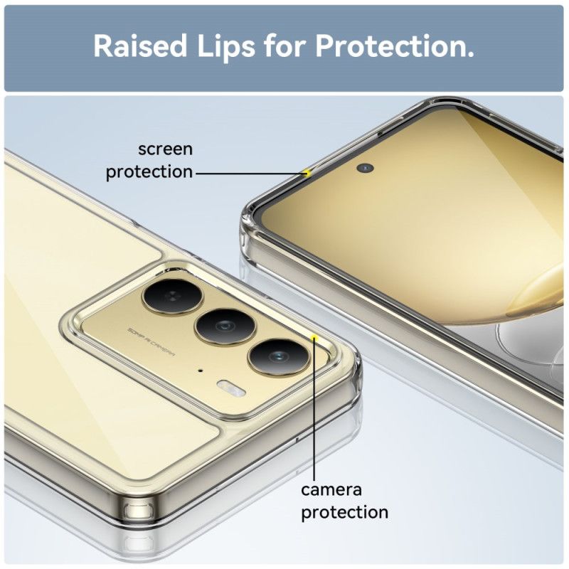 Deksel Realme 14x 5g Gjennomsiktig Med Skjermbeskytter I Herdet Glass