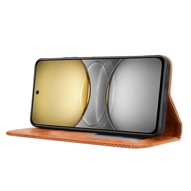 Folio Deksel Lær Realme 14x 5g Mobildeksel Vintage-kant