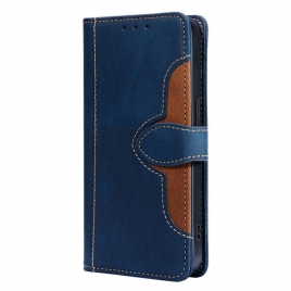 Lærdeksel Folio Deksel Realme 14x 5g Mobildeksel Blomsterdesign