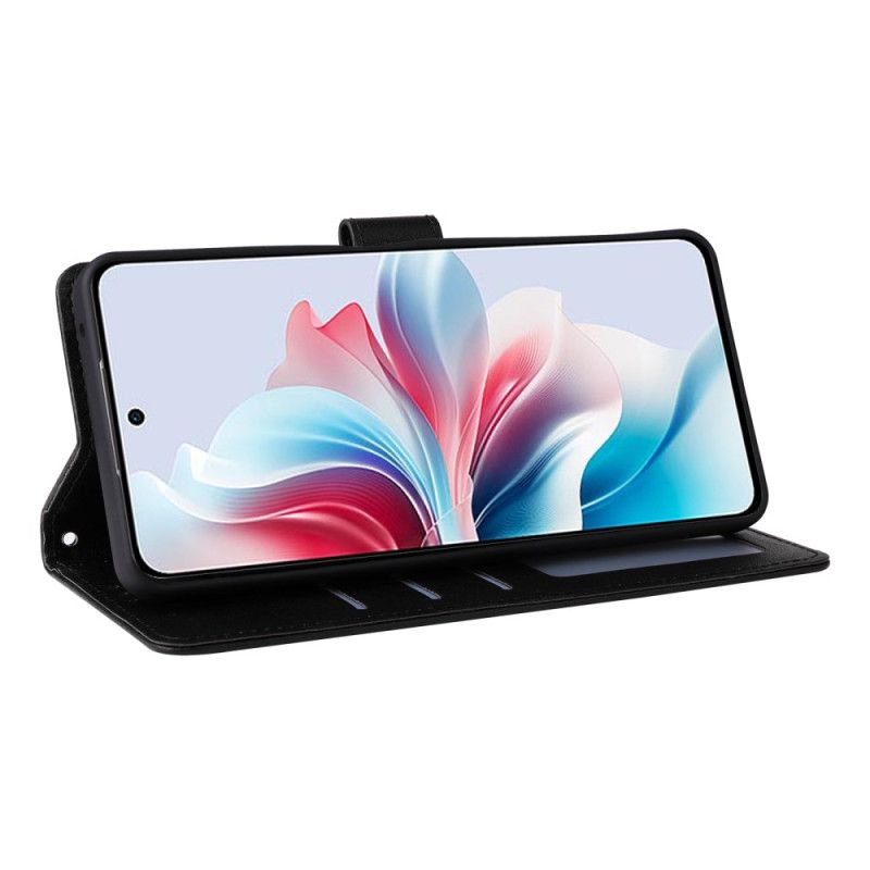 Lærdeksel Folio Deksel Realme 14x 5g Mobildeksel Ensfarget Imitasjonsskinn