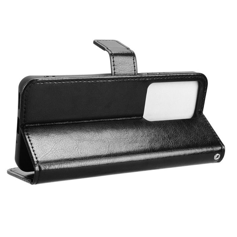 Lærdeksel Folio Deksel Realme 14x 5g Prangende Imitasjonsskinn