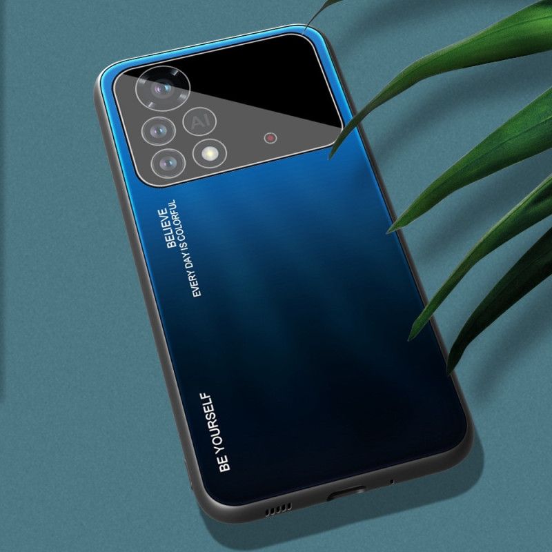Deksel Til Poco X4 Pro 5G Vær Deg Selv Herdet Glass