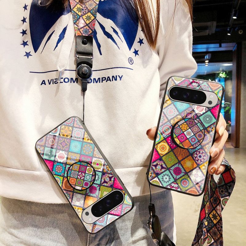 Deksel Google Pixel 9 Patchwork-støtte Og Stropp