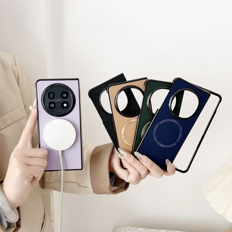 Deksel Oppo Find N5 Magsafe-kompatibelt Kunstskinn