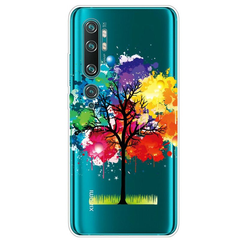 Deksel Til Xiaomi Mi Note 10 / 10 Pro Transparent Akvarelltre