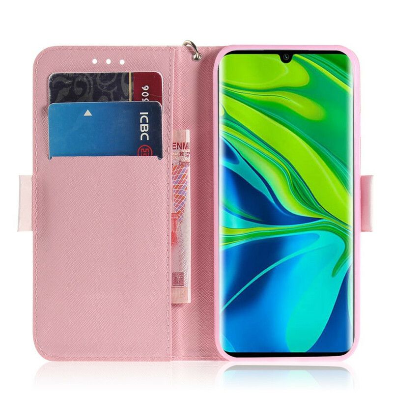 Folio Deksel Til Xiaomi Mi Note 10 / 10 Pro Med Kjede Thonghamstere
