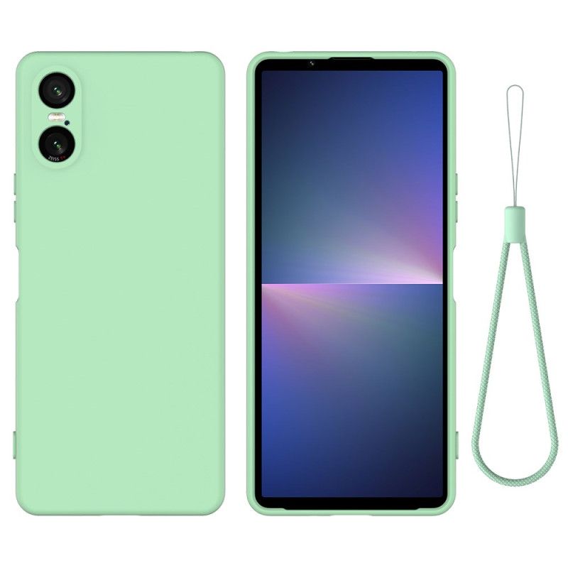 Deksel Sony Xperia 10 Vi Mobildeksel Flytende Silikonstropp