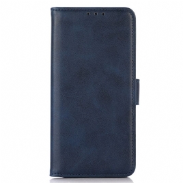 Lærdeksel Folio Deksel Sony Xperia 10 Vi Mobildeksel Magnetisk Lås I Skinneffekt
