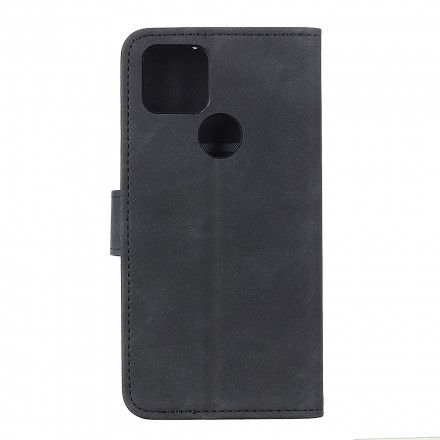 Folio Deksel Til Oppo A15 Matt Vintage Skinneffekt Khazneh