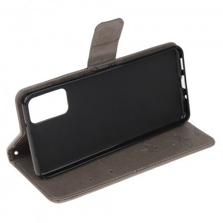 Folio Deksel Til Moto G9 Plus Med Kjede Thong Sommerfugler Og Blomster