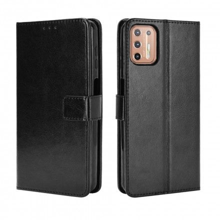 Folio Deksel Til Moto G9 Plus Plinkende Kunstskinn