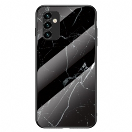 Deksel Til Samsung Galaxy M23 5G Marmorfarger Herdet Glass