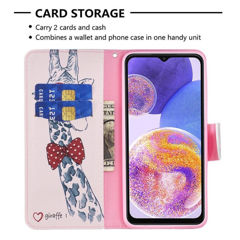 Folio Deksel Til Samsung Galaxy M23 5G Nerdete Giraff