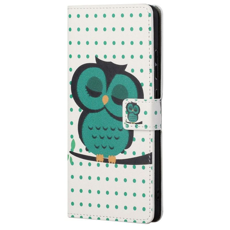 Folio Deksel Til Samsung Galaxy M23 5G Sovende Ugle