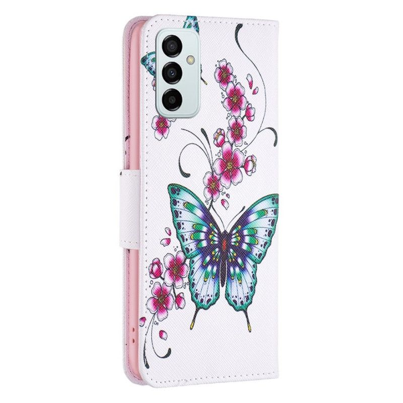 Folio Deksel Til Samsung Galaxy M23 5G Vakre Sommerfugler
