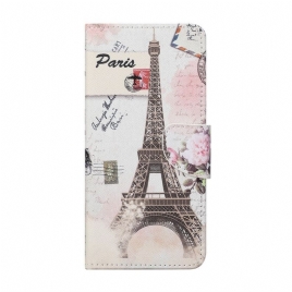 Folio Deksel Til Samsung Galaxy M23 5G Vintage Eiffeltårnet