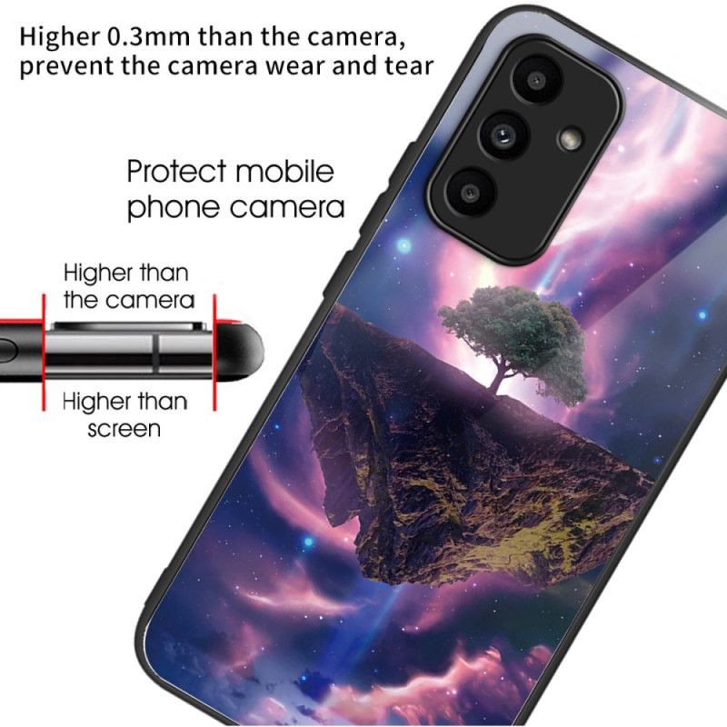 Deksel Samsung Galaxy A15 Aurora Nattherdet Glass