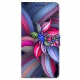 Lærdeksel Folio Deksel Samsung Galaxy A15 Fargerike Blomster
