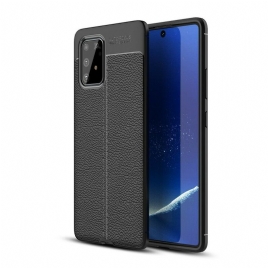 Deksel Til Samsung Galaxy S10 Lite Dobbellinje Litchi-skinneffekt