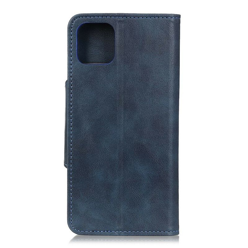 Folio Deksel Til Samsung Galaxy S10 Lite Faux Skinnknapp