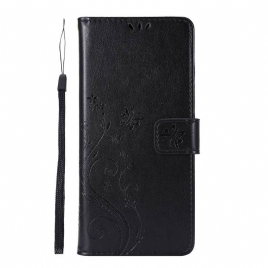 Folio Deksel Til Samsung Galaxy S10 Lite Sommerfugler Og Blomster