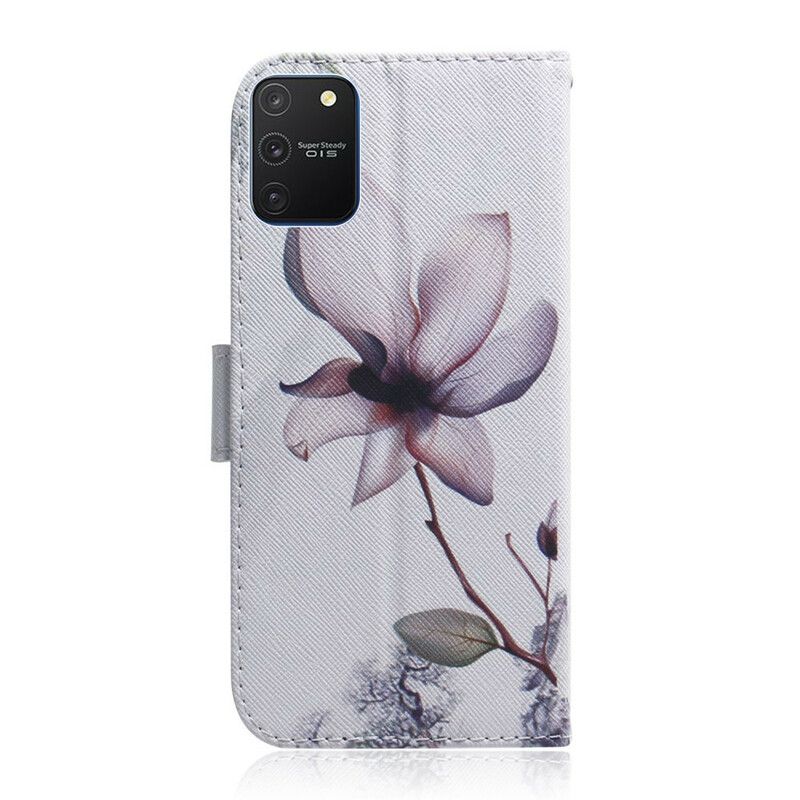 Lærdeksel Til Samsung Galaxy S10 Lite Gammel Roseblomst
