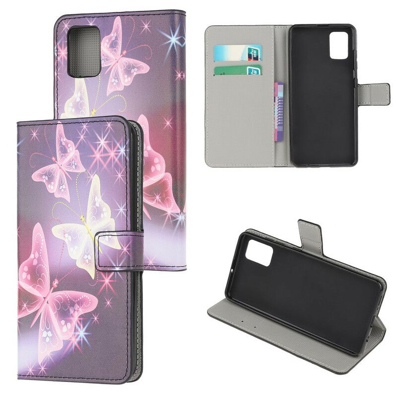 Lærdeksel Til Samsung Galaxy S10 Lite Neonsommerfugler