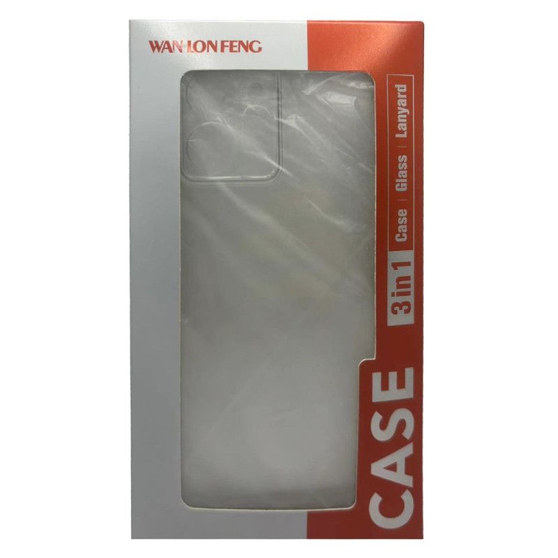 Deksel Xiaomi Redmi Note 14 Pro Plus 5g Forsterket Gjennomsiktig Med Skjermbeskytter I Herdet Glass