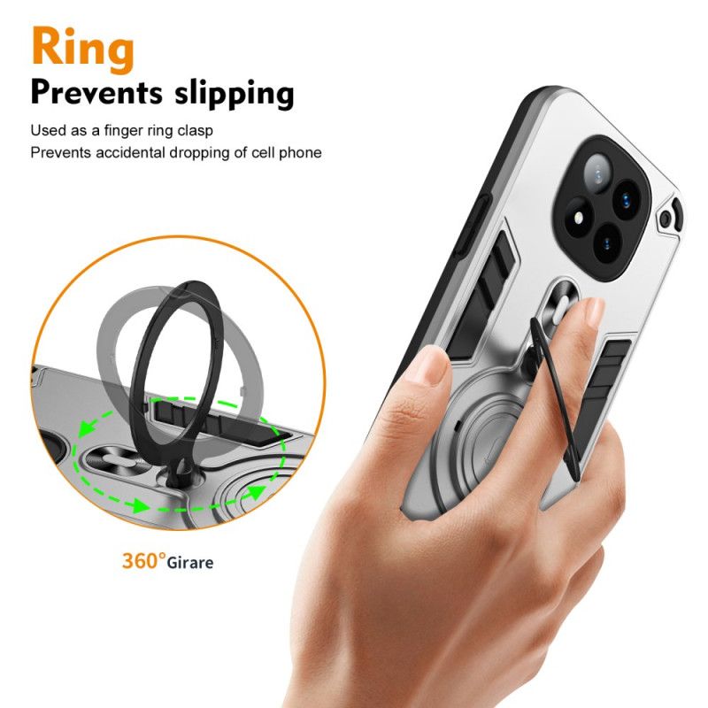 Deksel Xiaomi Redmi Note 14 Pro Plus 5g Mobildeksel Roterende Stativ