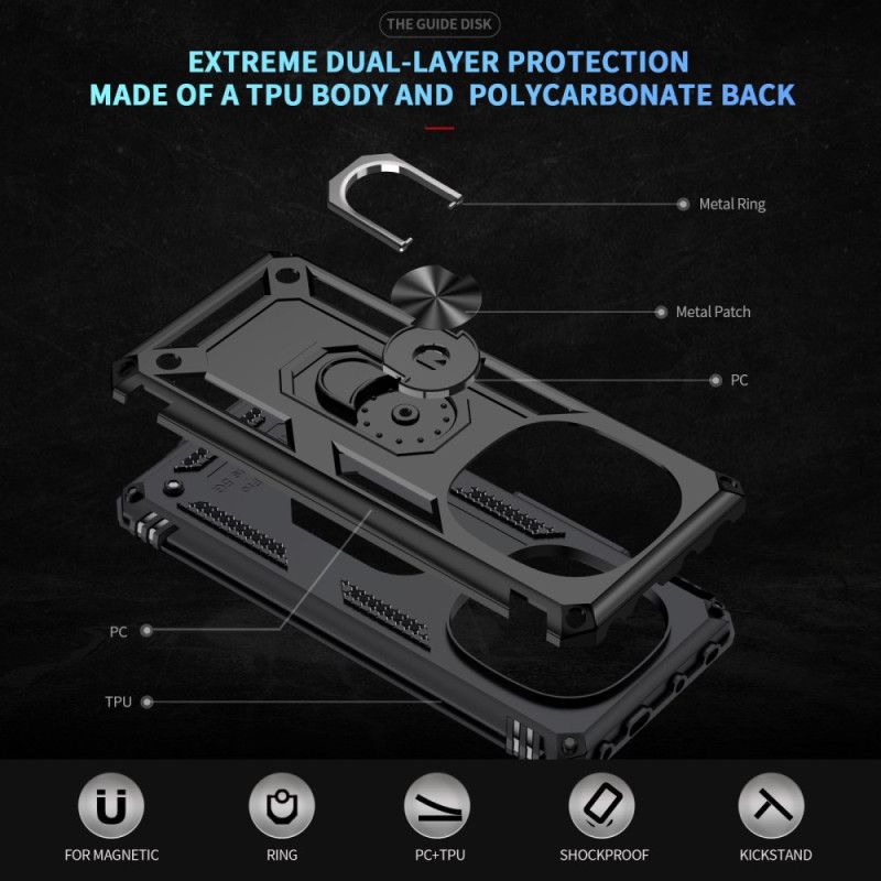 Deksel Xiaomi Redmi Note 14 Pro Plus 5g Ultraslitesterkt Roterende Stativ