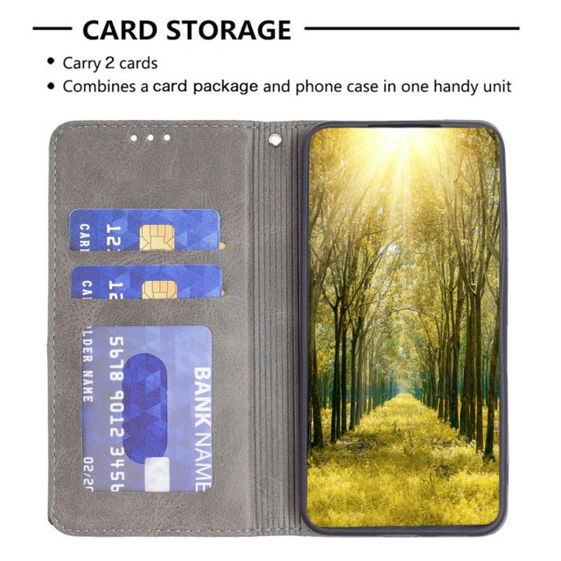 Folio Deksel Lær Xiaomi Redmi Note 14 Pro Plus 5g Mobildeksel Geometrisk