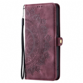 Folio Deksel Til Xiaomi Redmi Note 14 Pro Plus 5g Mandala-semsket Skinneffekt